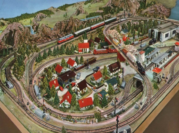 Märklin Railway Brought to Life in a Nostalgic 60s Layout 