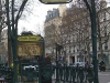 Paris Metro station entrance 