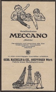 1919 Meccano Advertisement