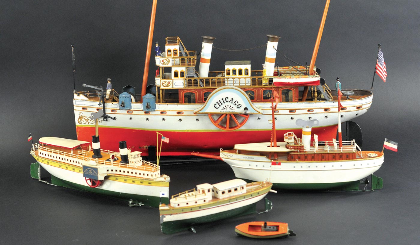 sail first class with marklin toy boats and submarines